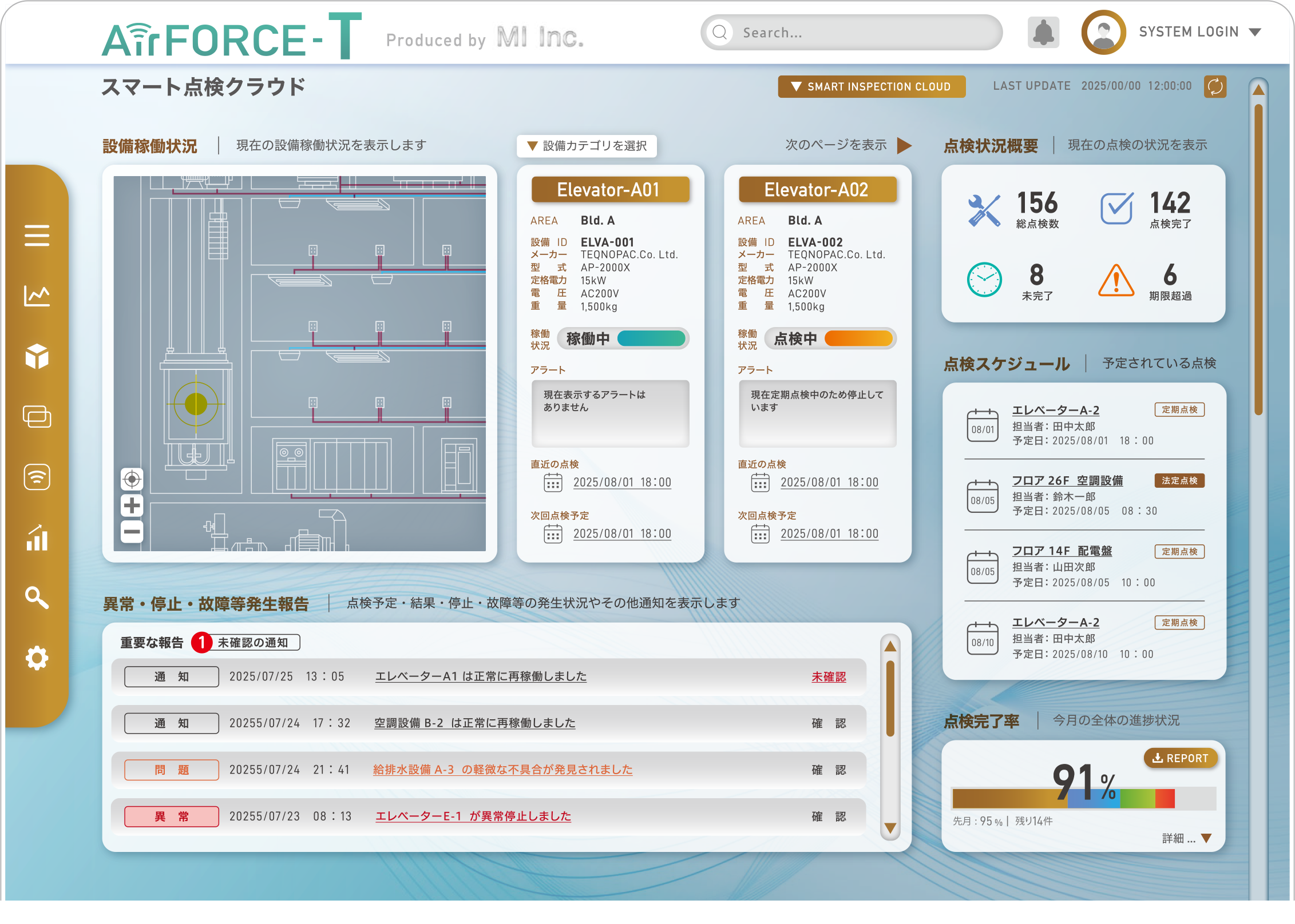 スマート点検クラウド　AirFORCE-T